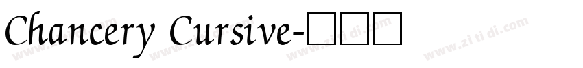 Chancery Cursive字体转换